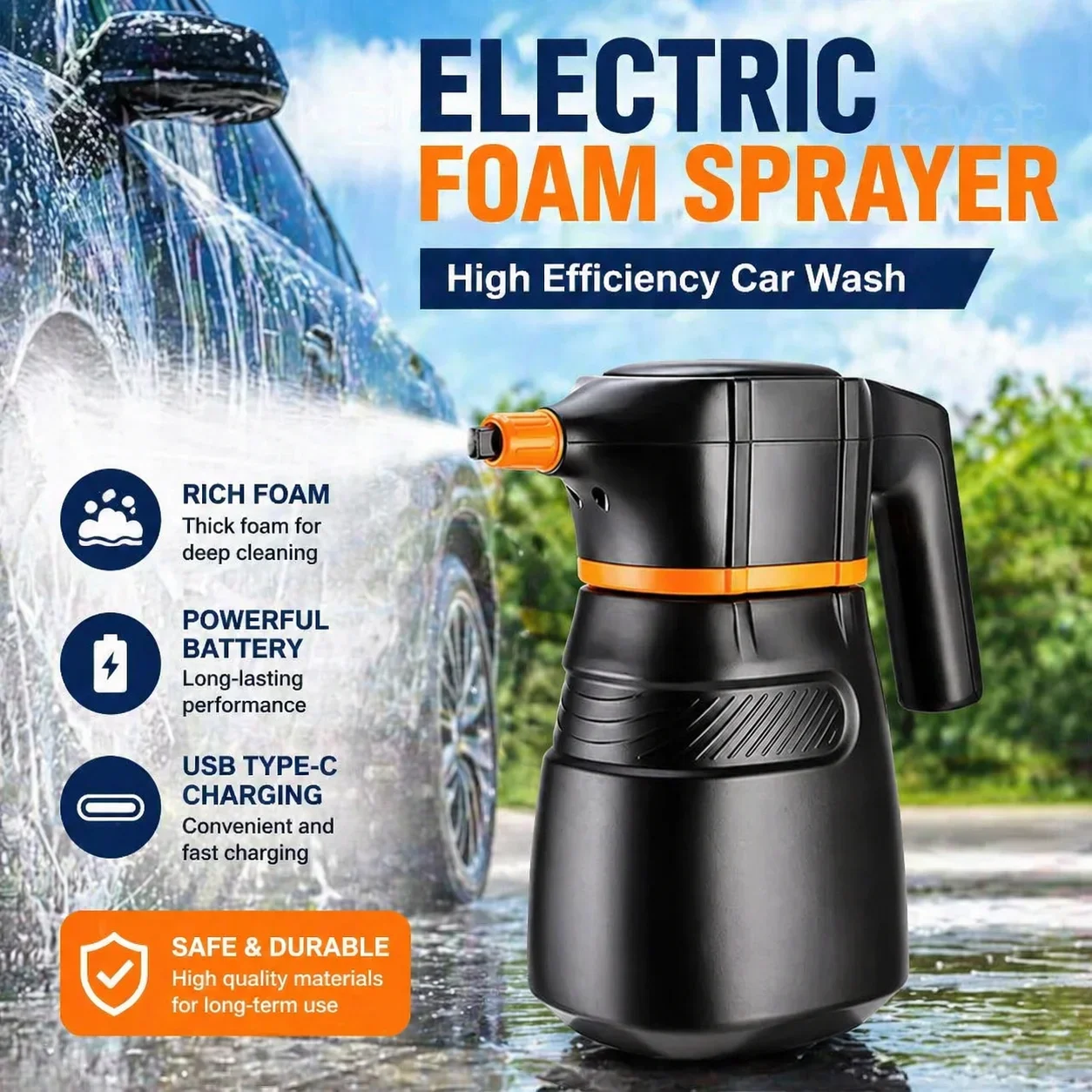 Electric Foam Sprayer Car Wash - Pressure Washer Foam Gun recension och pris