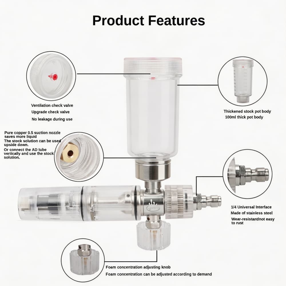 Foam Spray Gun Adjustable 100m - Pressure Washer Foam Gun recension och pris