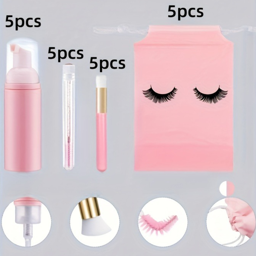 20Pcs Lash Care Kit - 5 Foam P - Detailing Brush Set recension och pris
