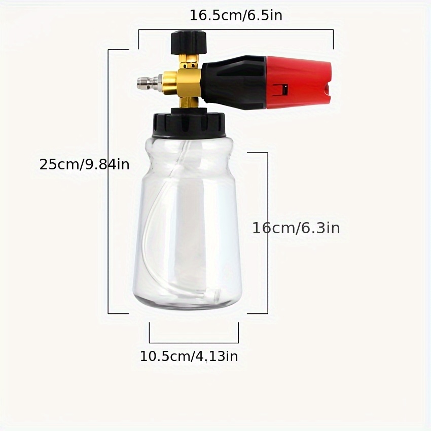 33.8oz Car Wash Foam Cannon -  - Pressure Washer Foam Gun recension och pris