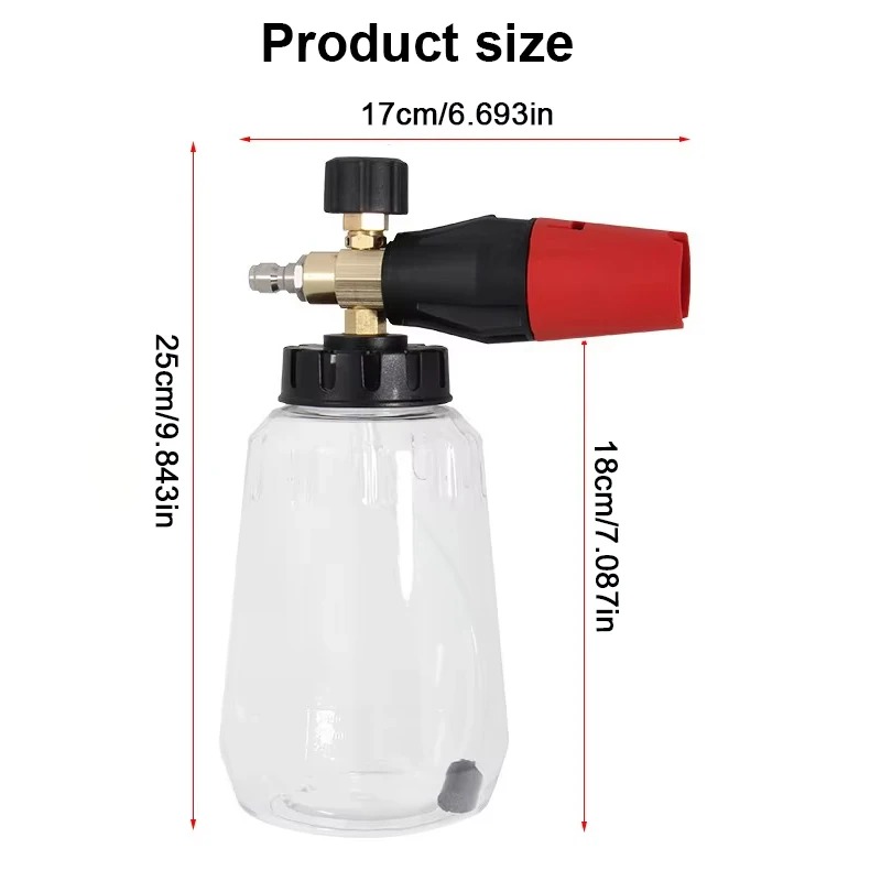 Adjustable Snow Foam Lance 1L  - Pressure Washer Foam Gun recension och pris